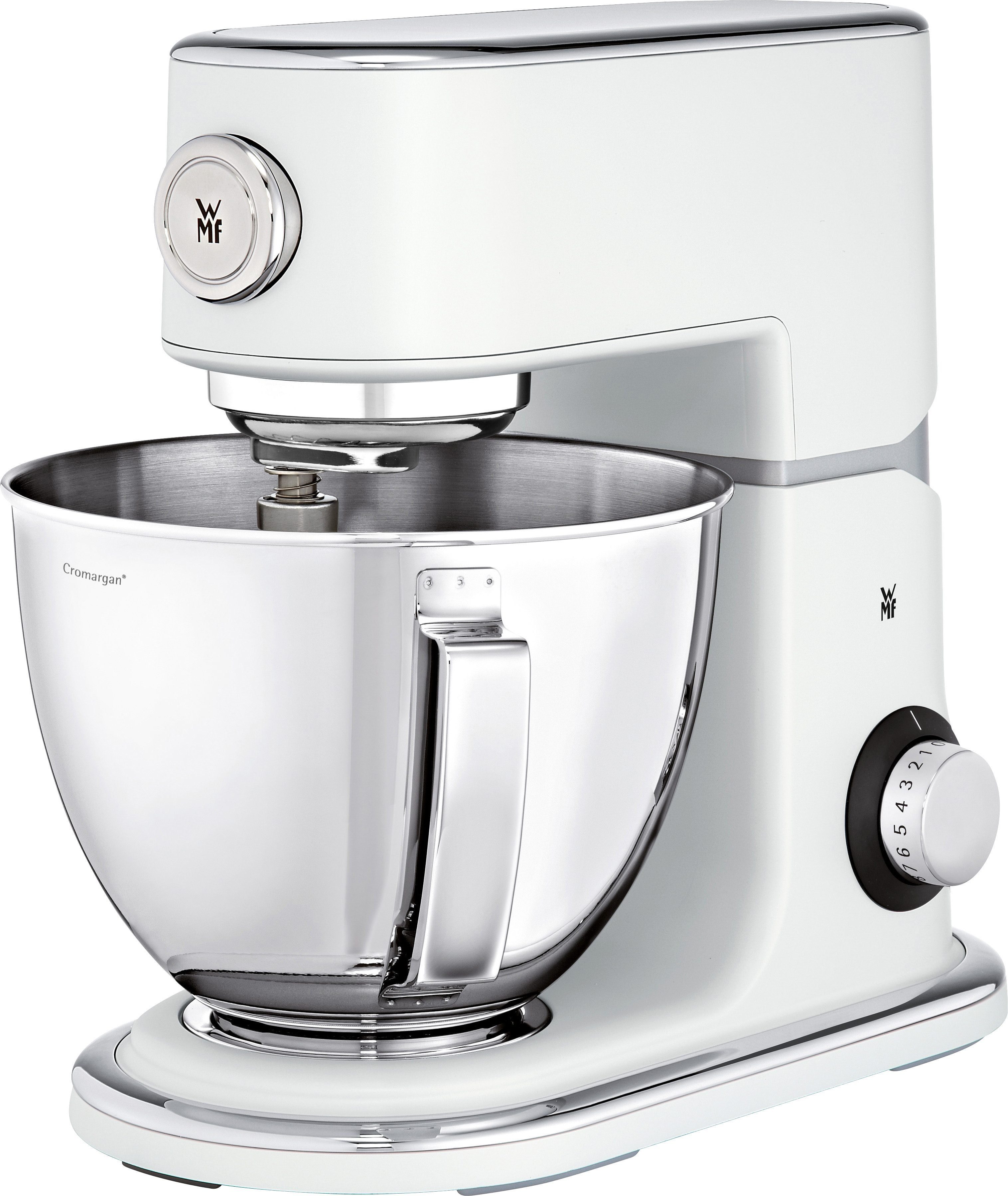 WMF Küchenmaschine Profi Plus, weiß, 1000 W, 5 l Schüssel, mit Fleischwolf+Spritzgebäckvorsatz Wert ca. 95,-€