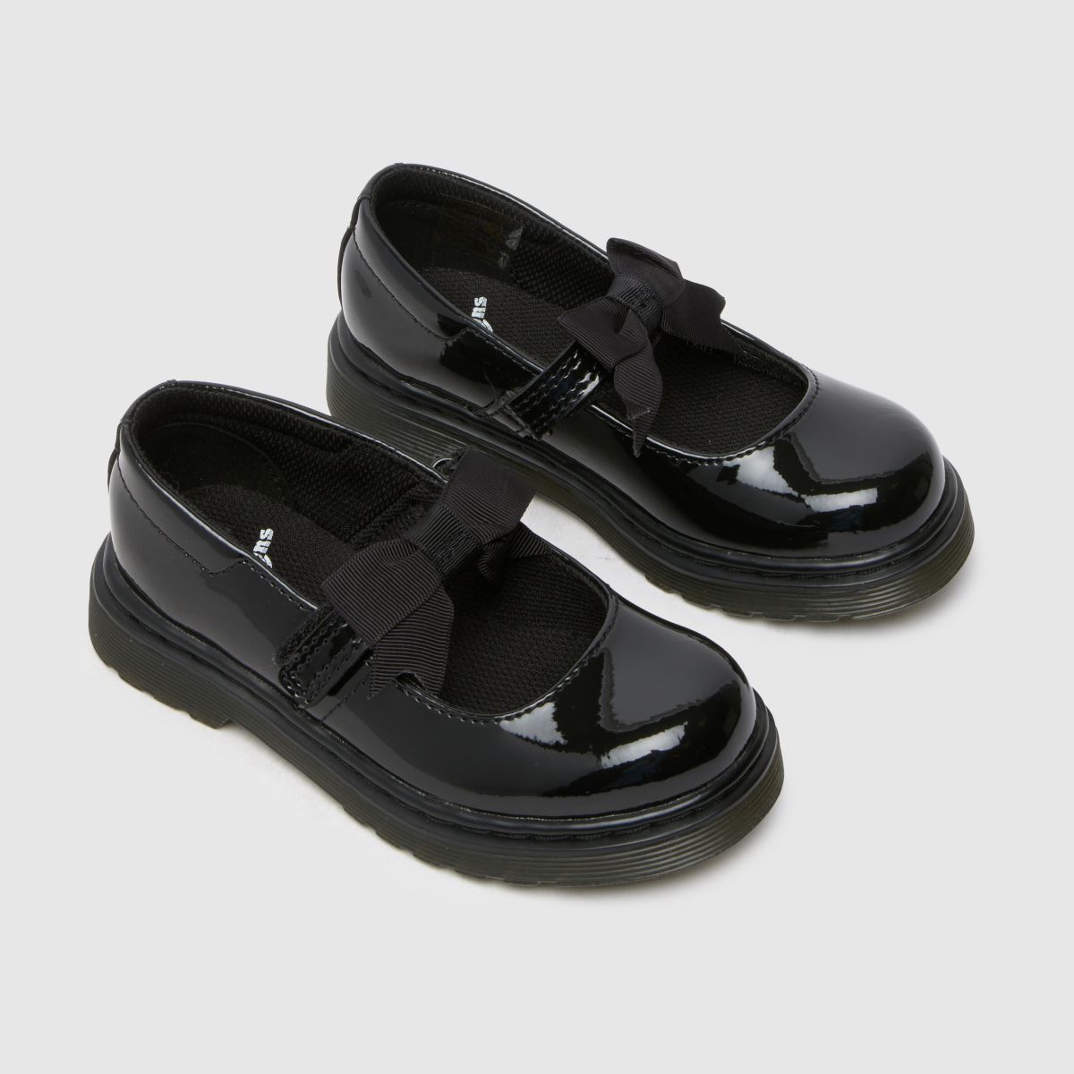 Črni dekliški čevlji Dr. Martens Maccy II za malčke