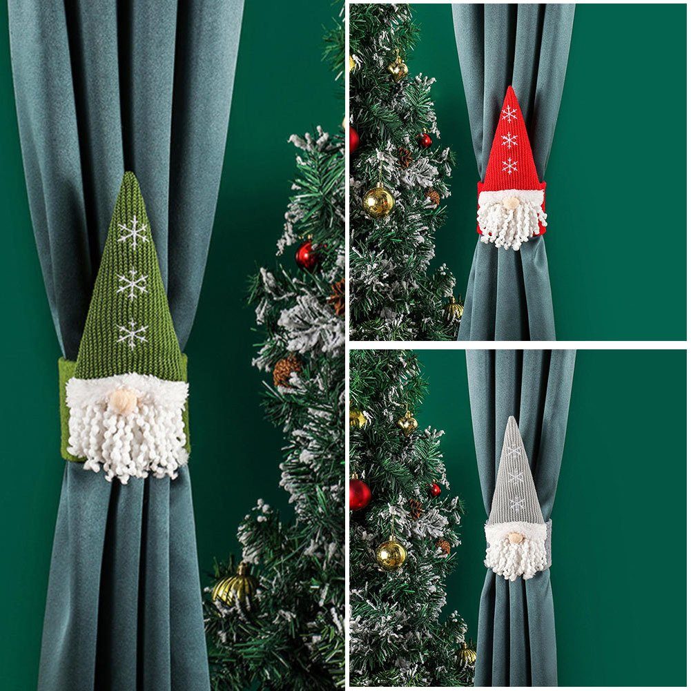 Raffhalter Weihnachts-Vorhangschnalle, Abnehmbare, Personalisierte, Blusmart