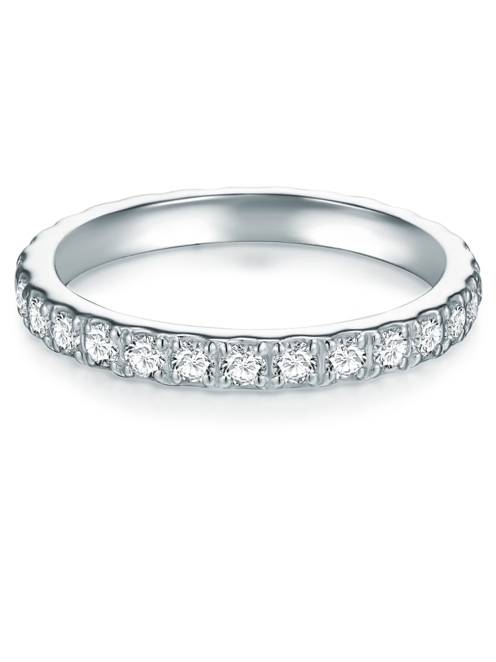 Trilani Ring Sterling Silber Zirkonia weiß in silber günstig kaufen