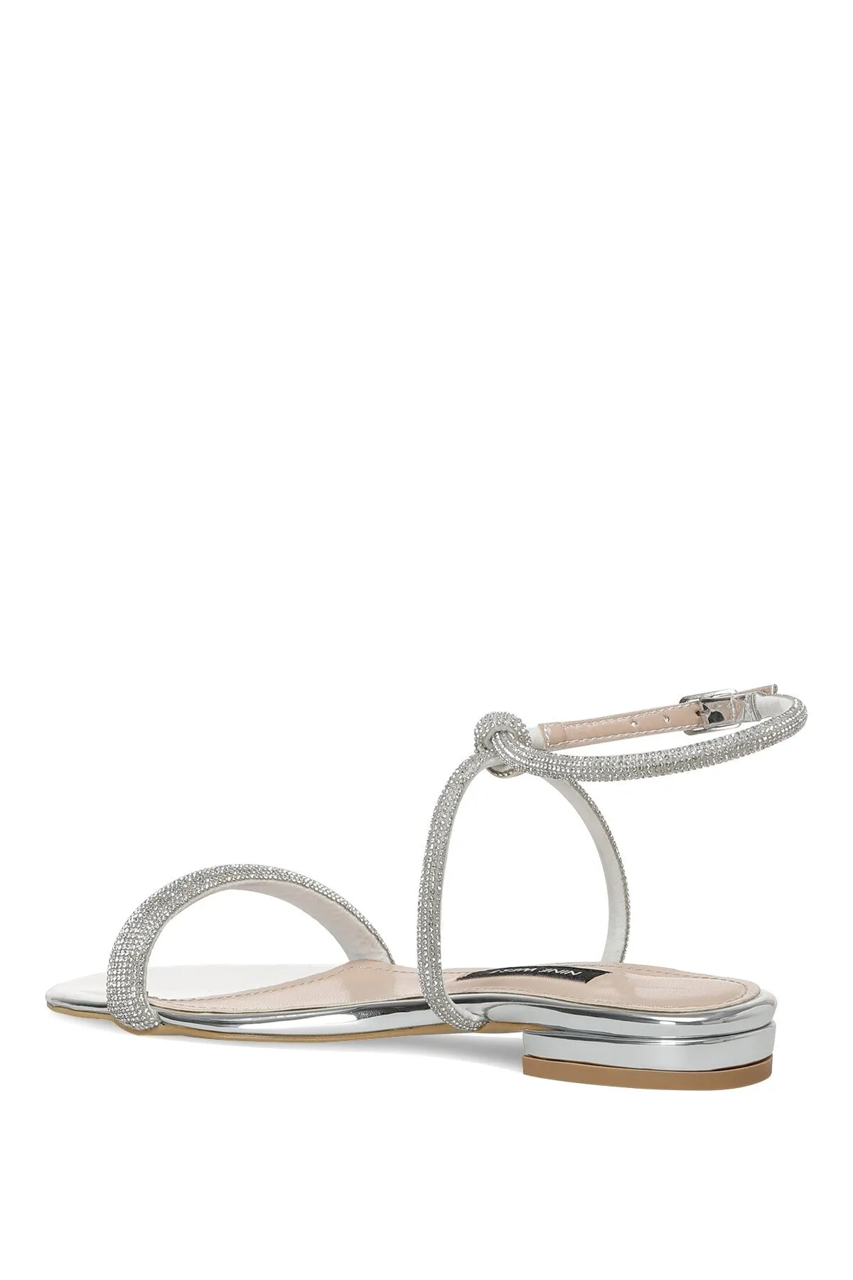 Nine West  SELGEN 2PR Flache Damensandalen in Silber