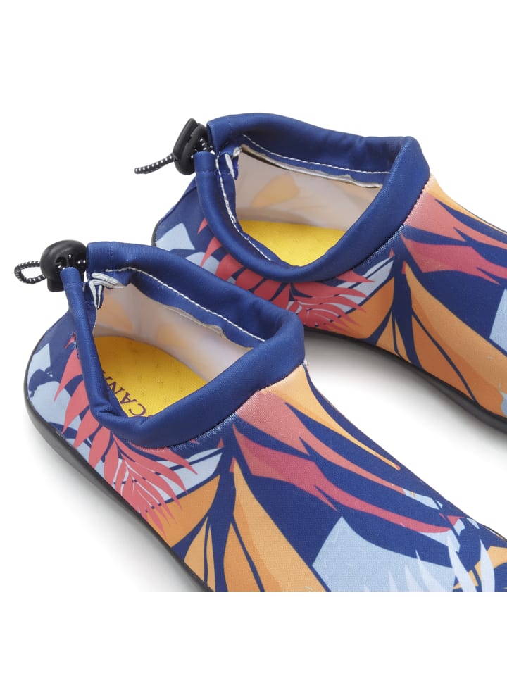 LASCANA Badeschuh in blau-orange günstig kaufen