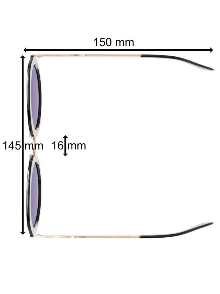 BEZLIT Damen Sonnenbrille in Schwarz Gold günstig kaufen onesize