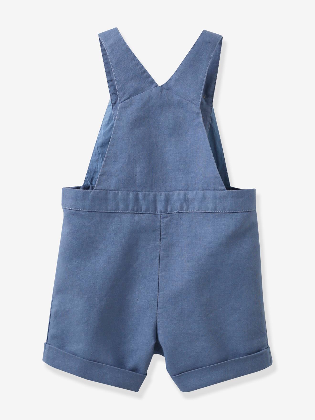 Cyrillus Baby Latzshorts aus Leinenmix CYRILLUS - graublau