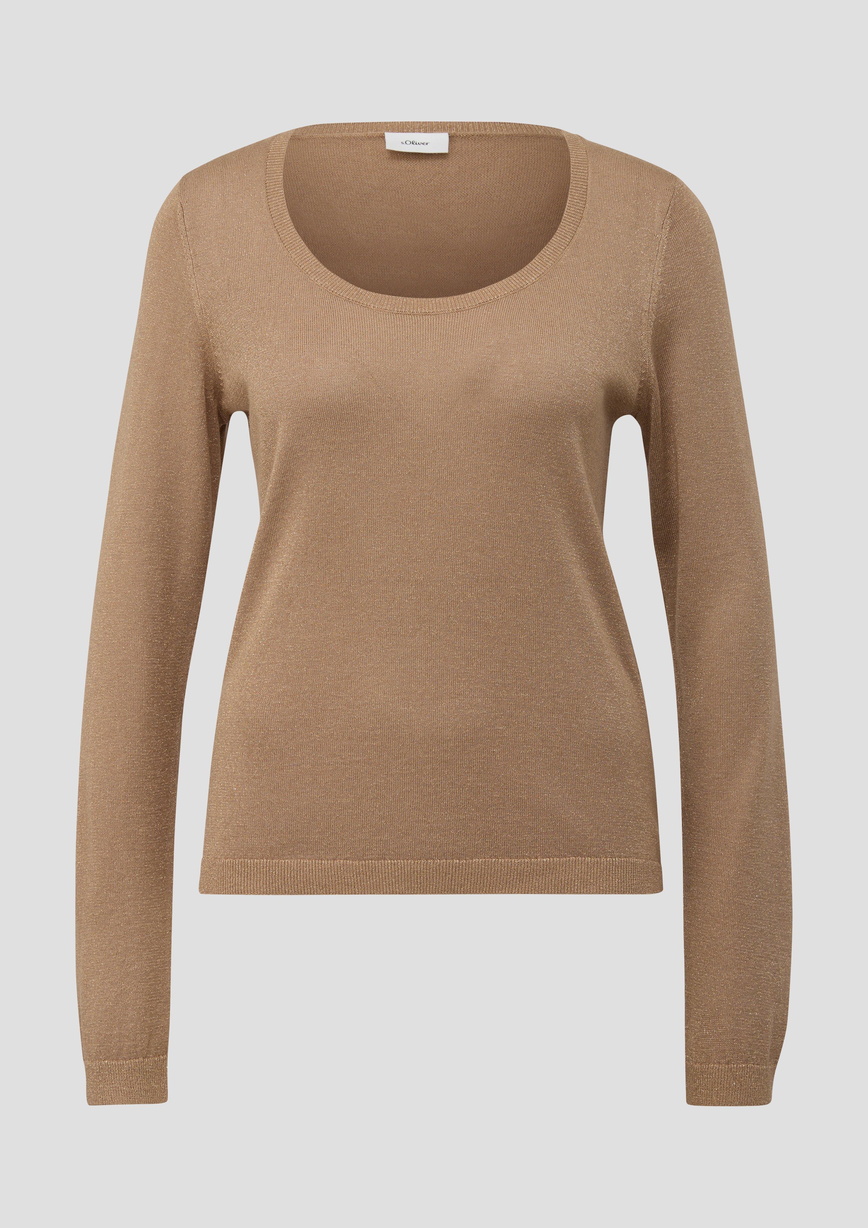 Strickpullover mit Glitzergarn  2140383-84X1