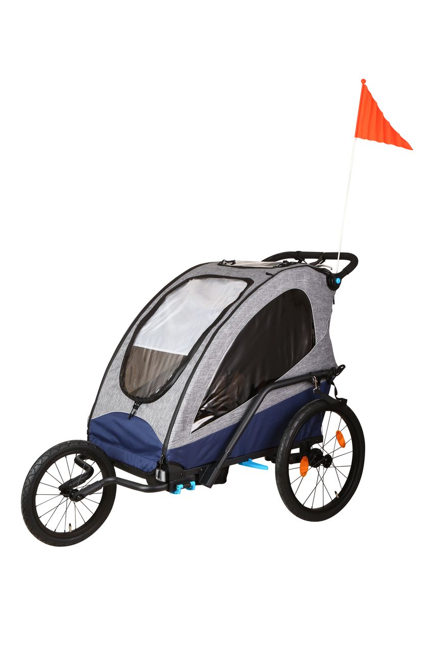 Econ- Way Econ-Way 3in1 Alu 2er Kinderwagen Fahrradanhänger & Joggingwagen faltbar inkl. Zubehör