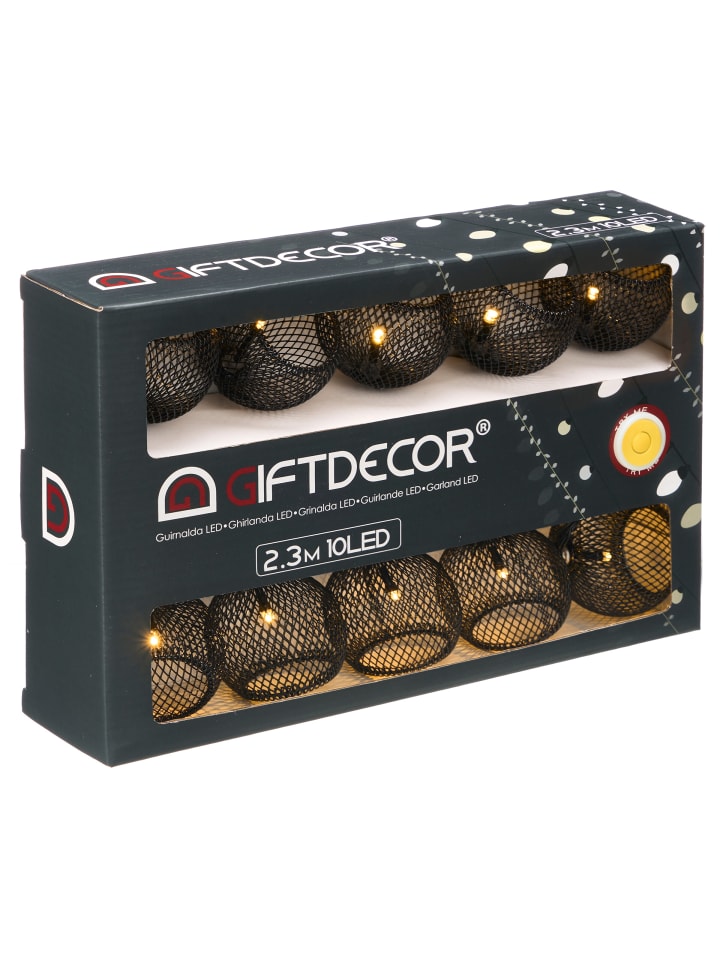GIFTDECOR Lichterkette in schwarz günstig kaufen onesize