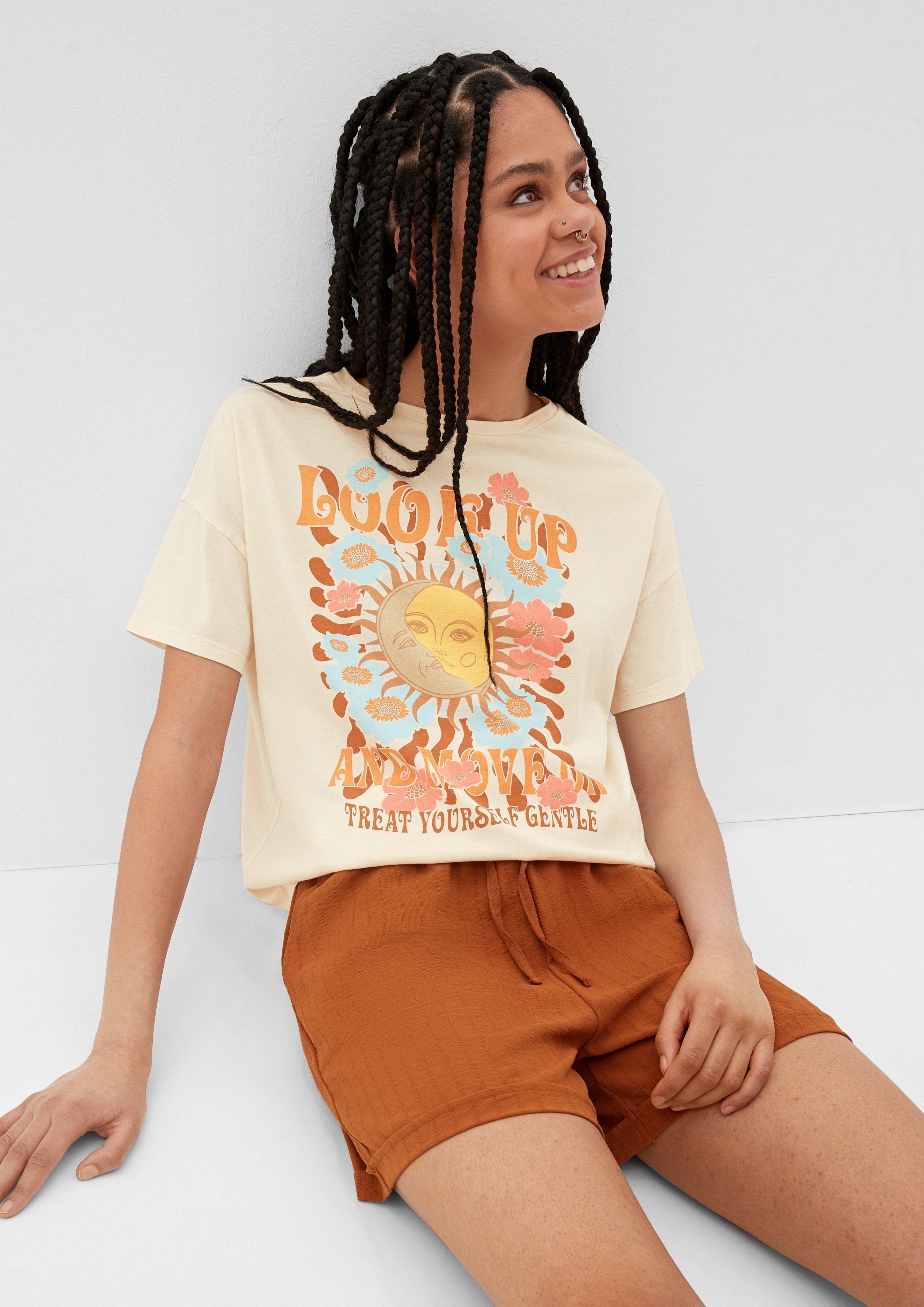 Baumwollshirt mit Frontprint  2131285-08D0