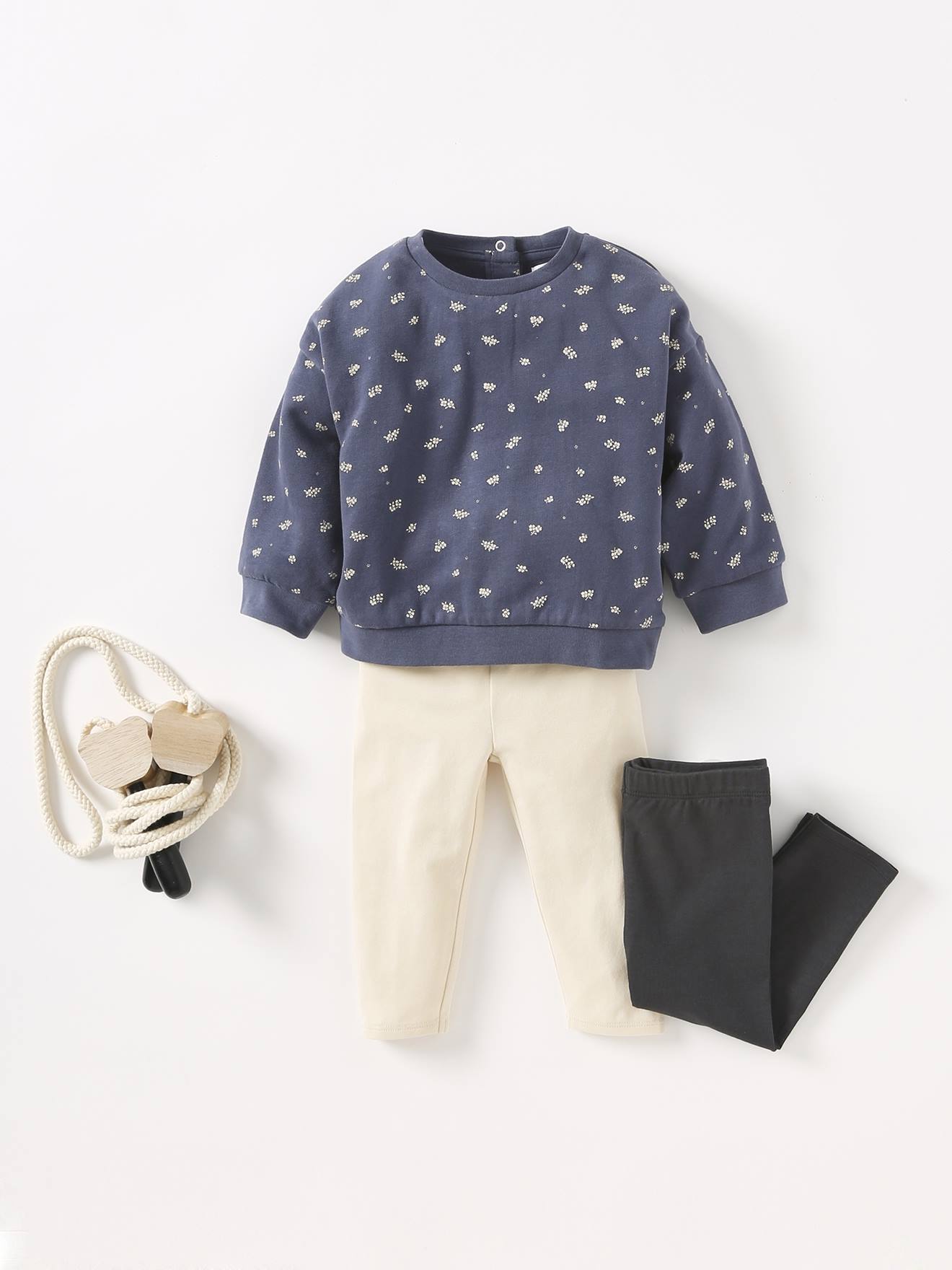 Vertbaudet Baby Sweatshirt BASIC - dunkelblau