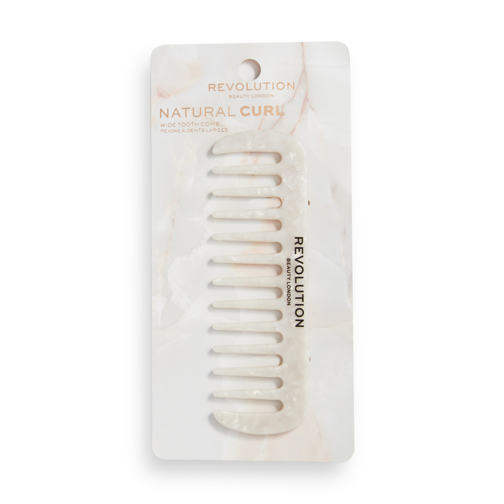 revolution hair Revolution Haircare Natural Curl Wide Tooth Comb White Peigne