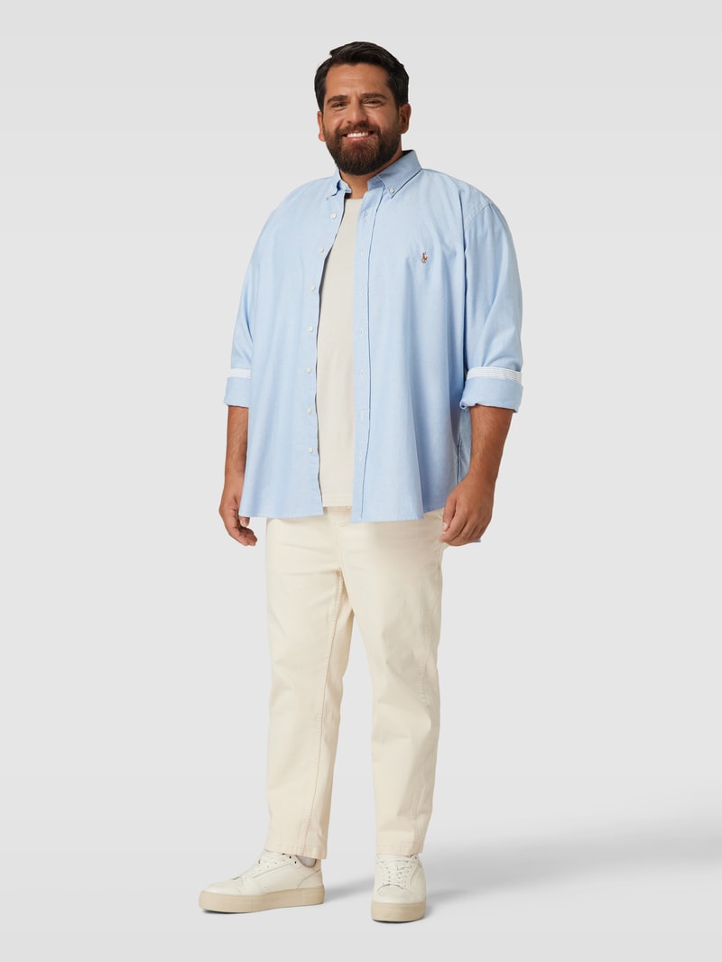 PLUS SIZE Freizeithemd mit Button-Down-Kragen in bleu