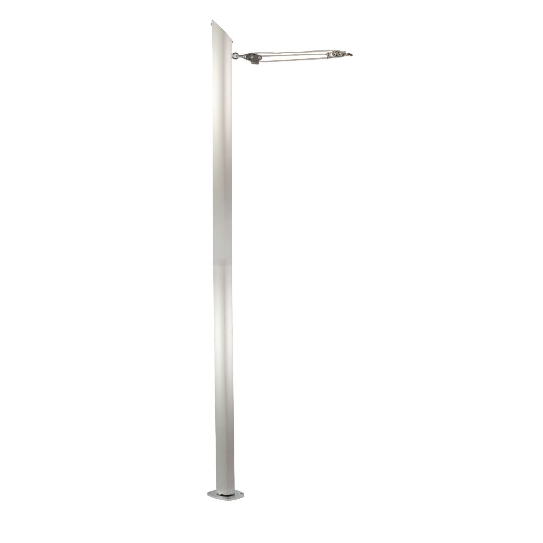 Maanta Alu Simple 90° Bodenplatte  Sonnensegelmast