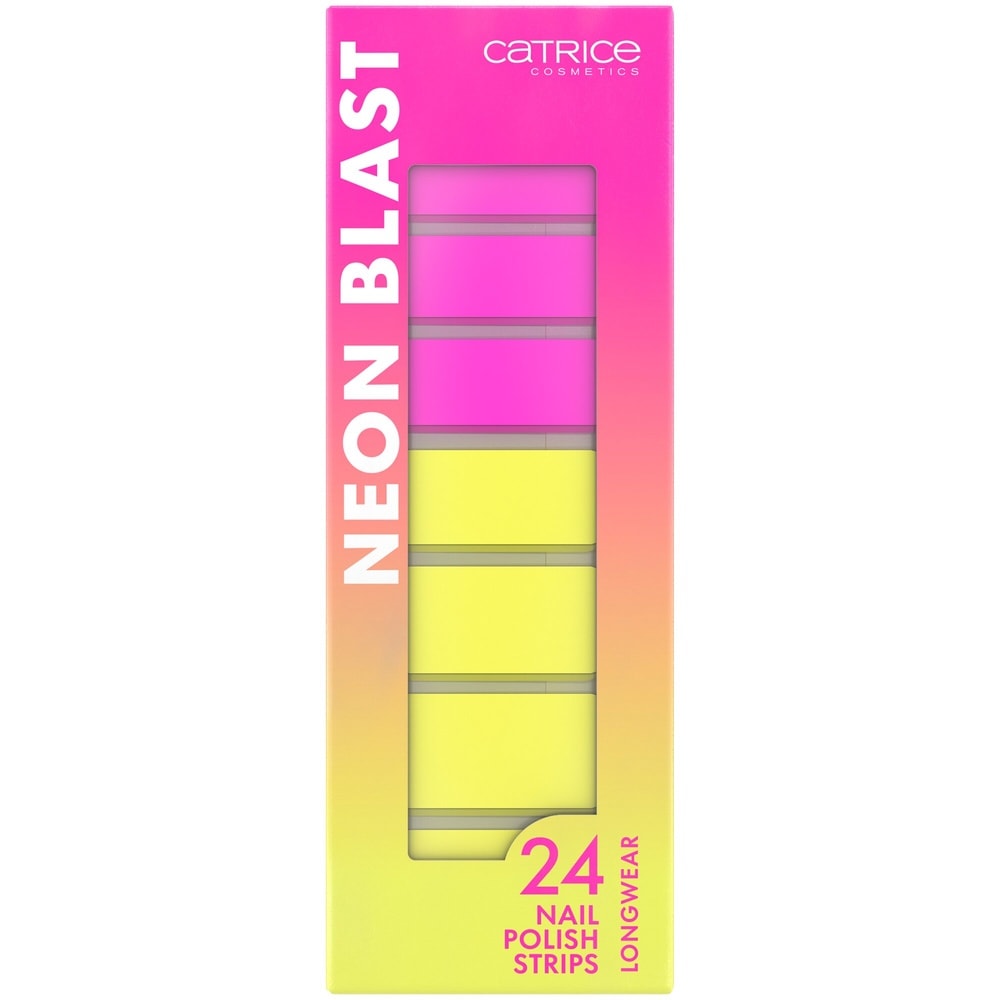 catrice Neon Blast Nail Polish Strips bandes destickers vernis 010 Neon Explosion Stickers pour Ongles