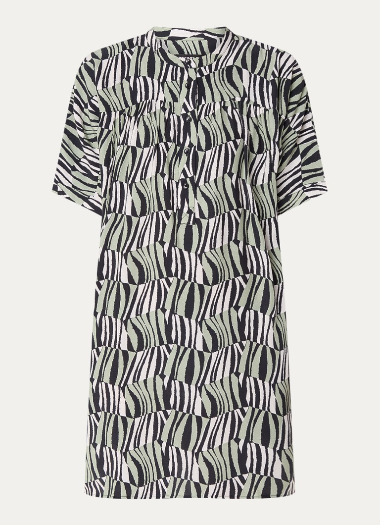 Rochie-tunică scurtă cu imprimeu în carouri Whistles