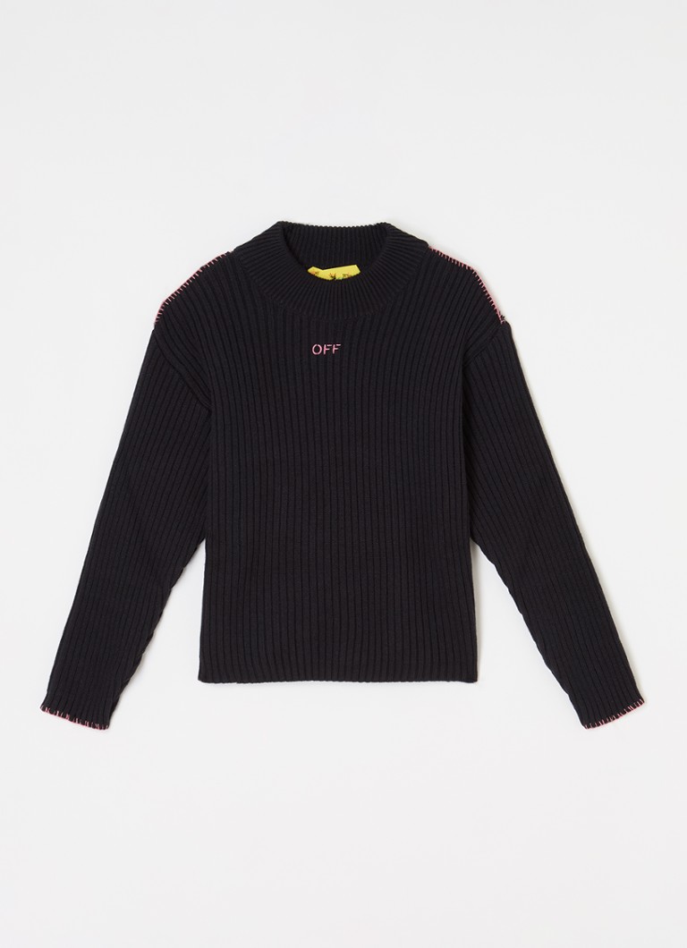 Off-White Rib-knit sweater in wool blend