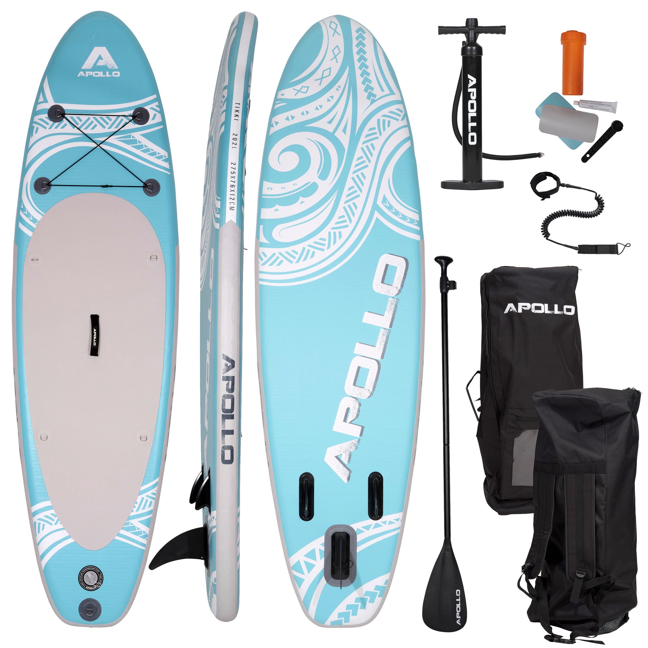 Apollo Inflatable SUP-Board Aufblasbares Stand Up Paddle Board SUP - Tikki, aufblasbar