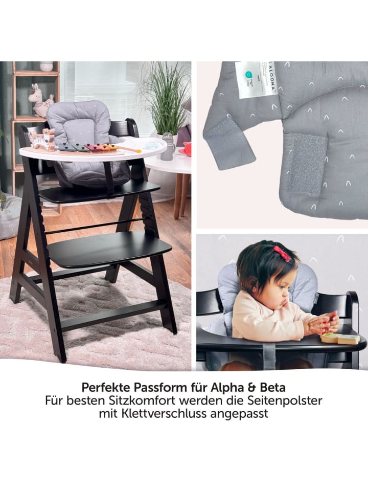 LaLoona Sitzverkleinerer für Hauck Alpha Hochstuhl - Curves in grau günstig kaufen onesize