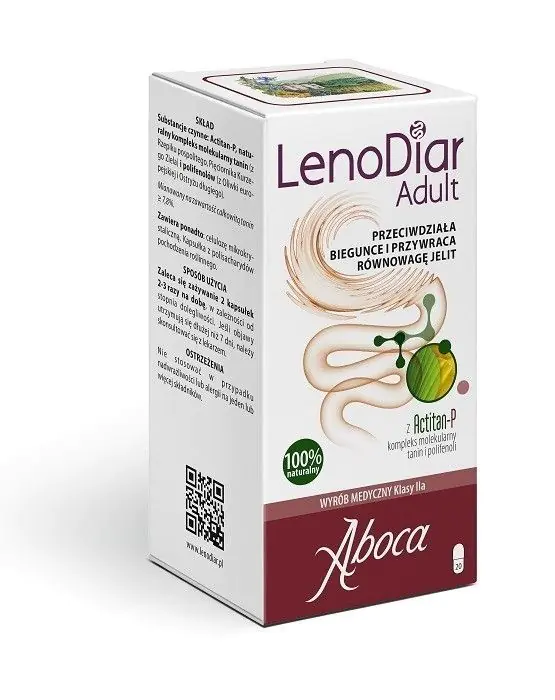 Κάψουλες Aboca Lenodiar για τη θεραπεία της διάρροιας ενηλίκων