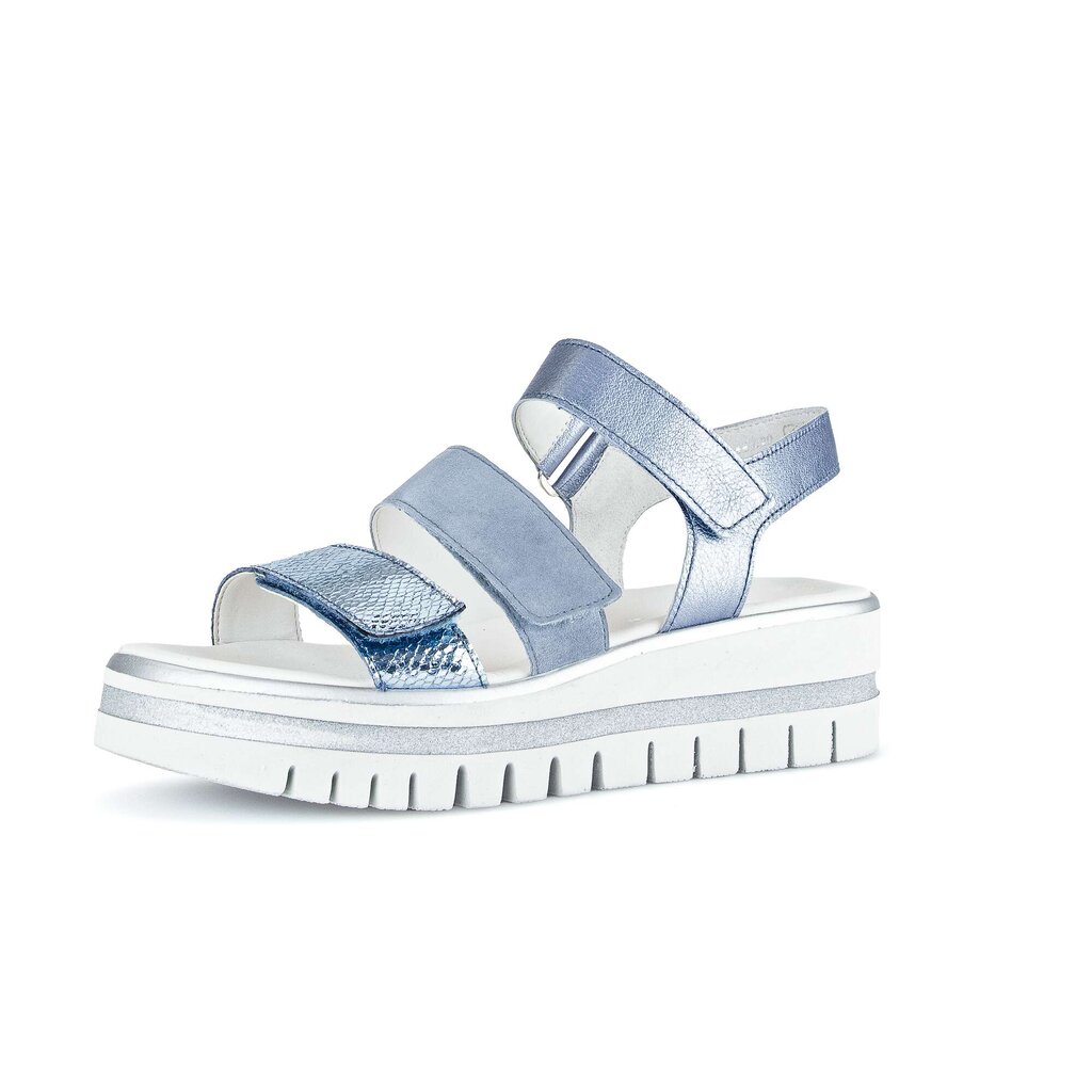 Gabor fashion Plateau Sandale blau