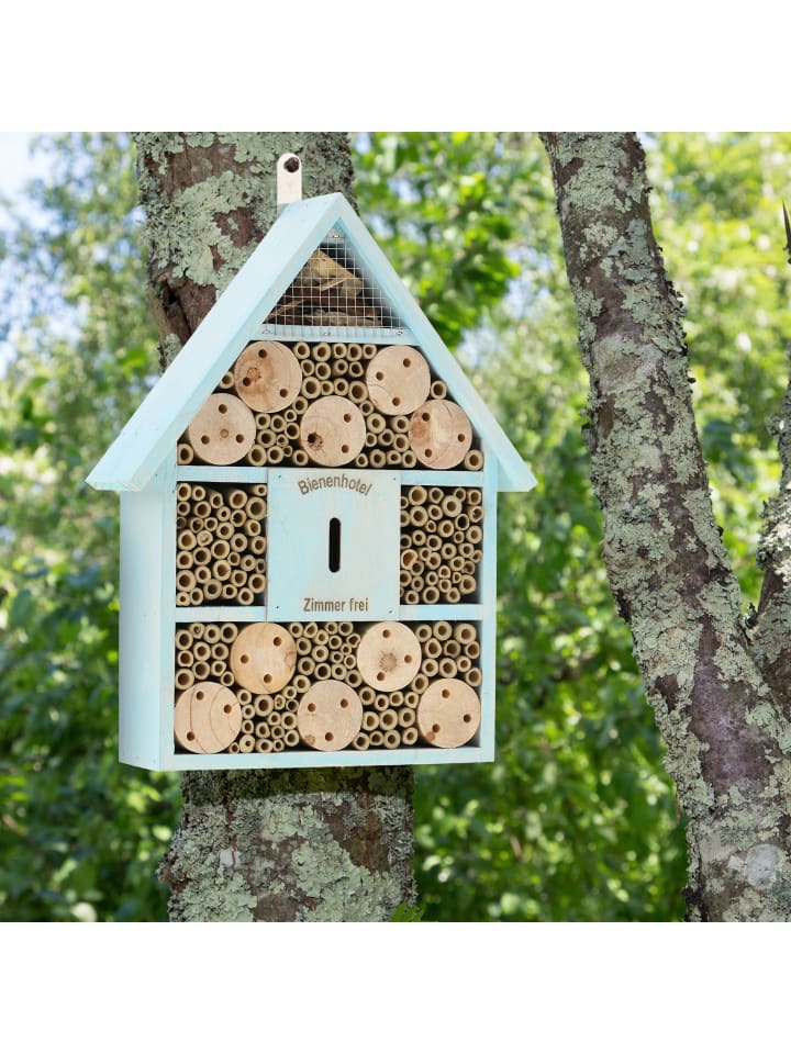 relaxdays Bienenhotel in Blau günstig kaufen onesize