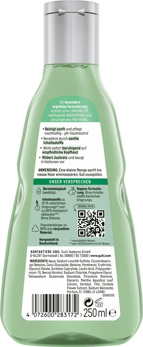 Shampoo Kopfhaut Sensitiv, 250 ml