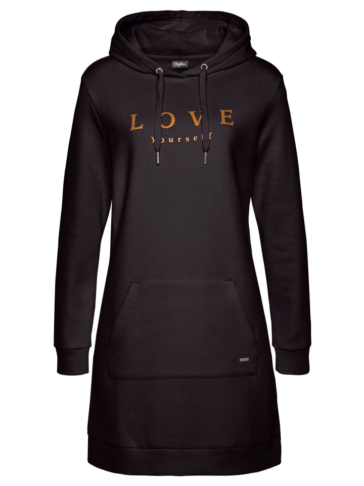 Buffalo Sweatkleid in schwarz günstig kaufen
