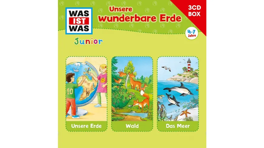 Was Ist Was Junior-3-CD Hörspielbox Vol.2 Erde TESSLOFF