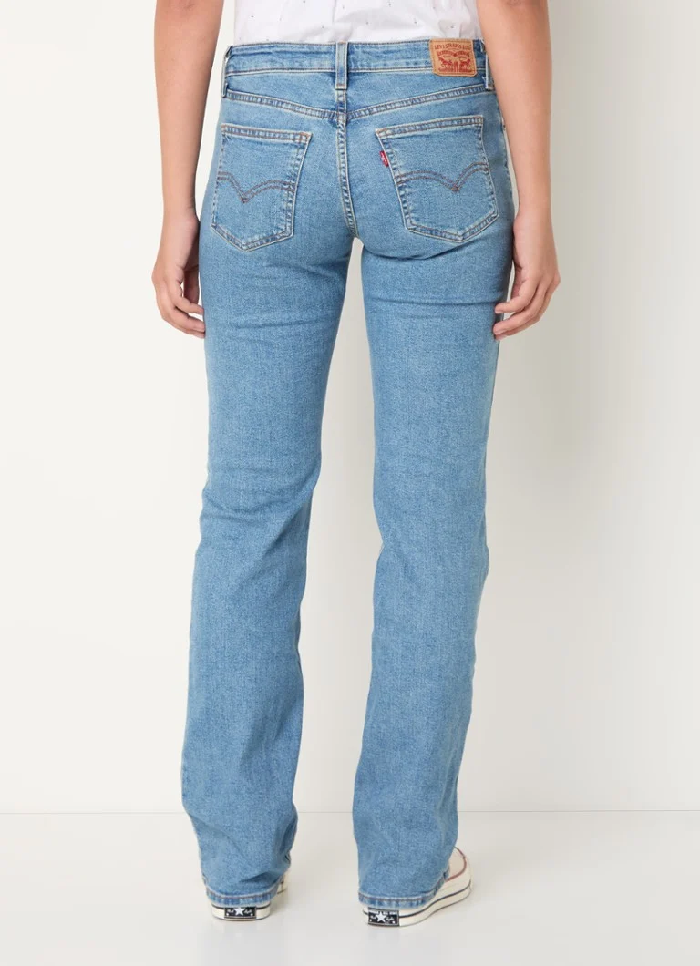 Blugi Levi's cu talie joasă, spălare medie