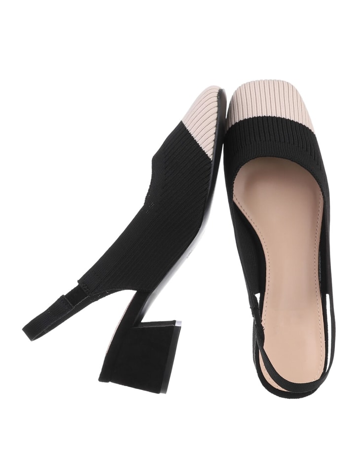 Ital-Design High Heel in Schwarz und Beige günstig kaufen