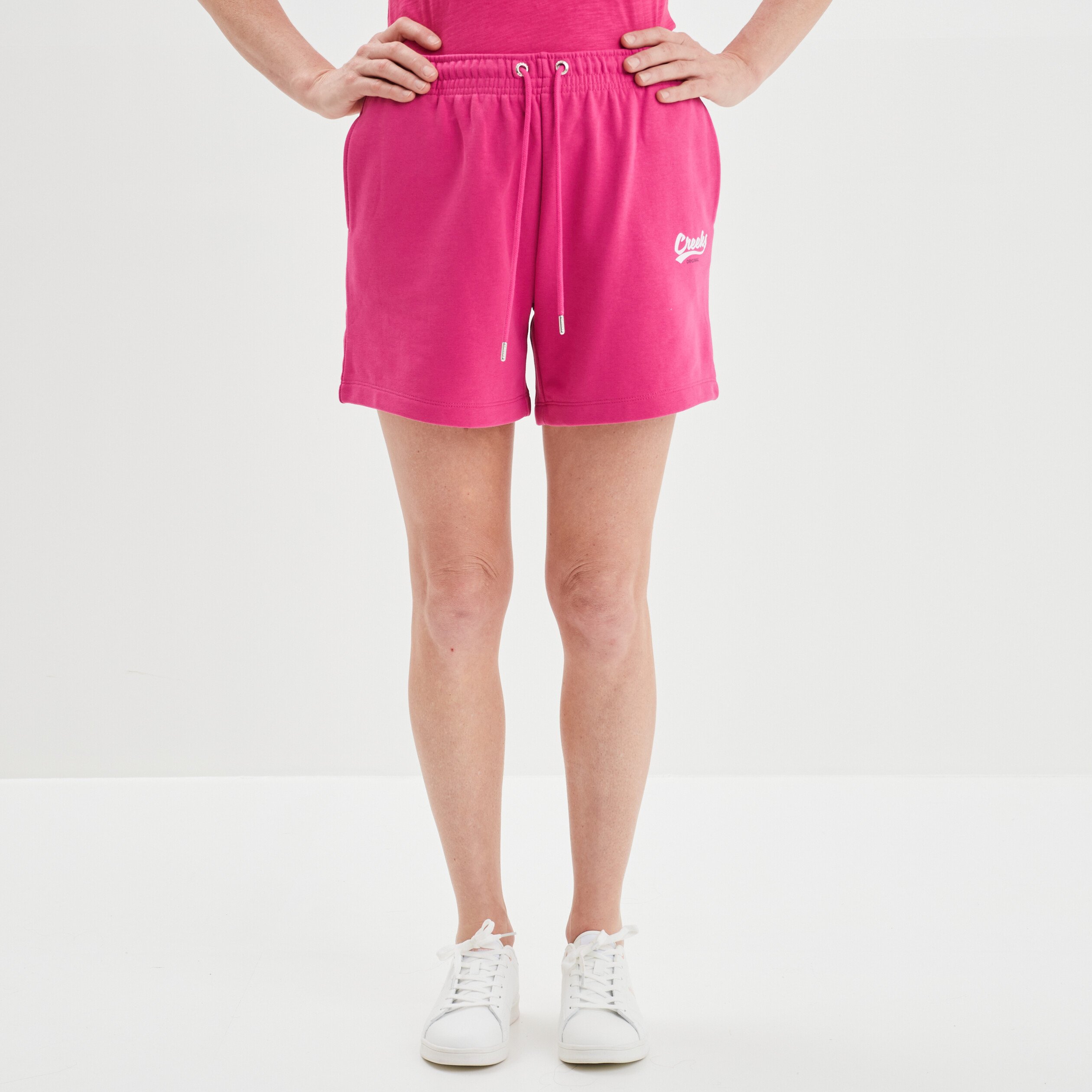 Jogging-Short boyfriend Creeks rose fushia femme | La Halle