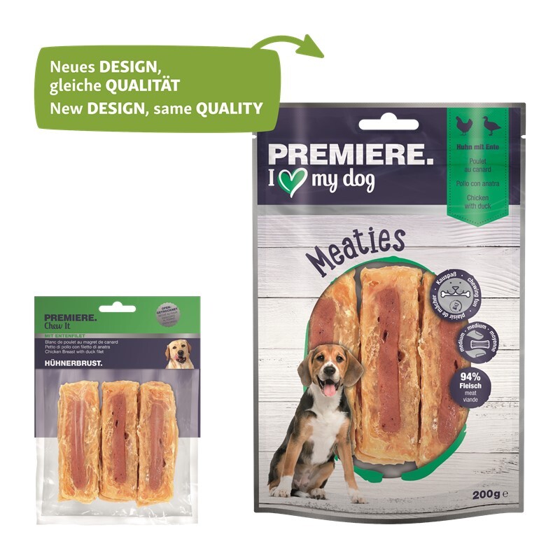 PREMIERE Snacks PREMIERE Meaties Huhn mit Ente 200g