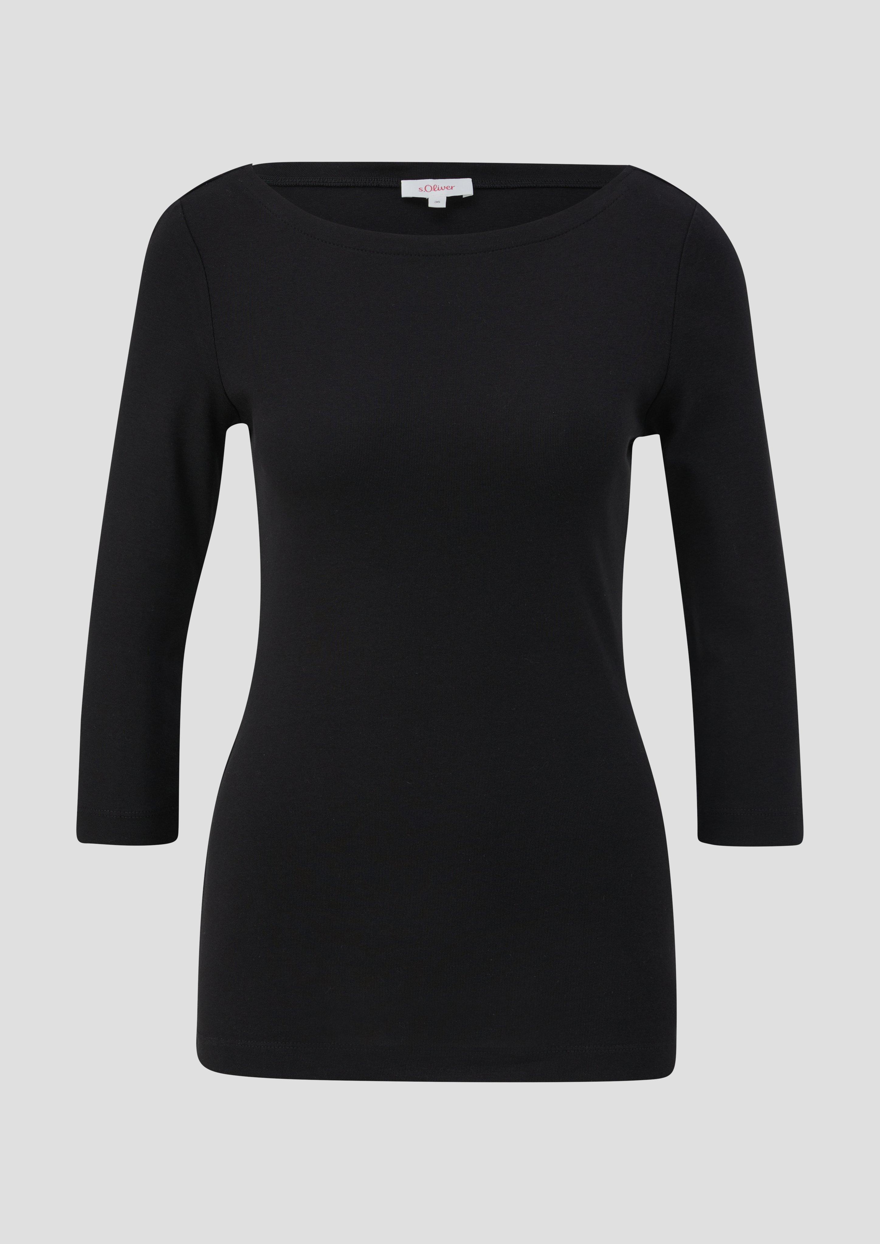 Rippshirt mit 3/4-Ärmeln  2145862-9999