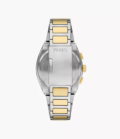Fossil Uhr Chronograph Everett Edelstahl Bicolor