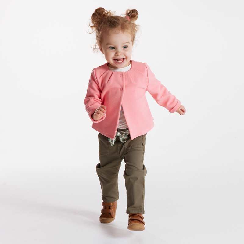 Cardigan jersey rose bébé fille