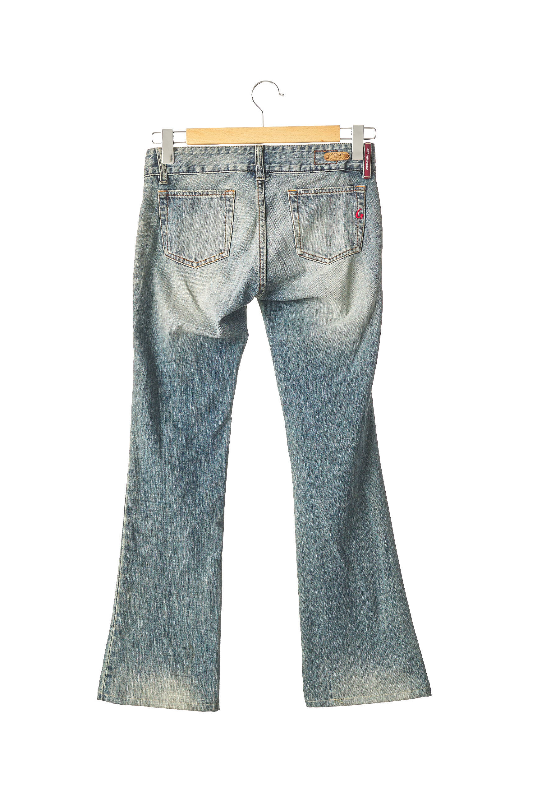 Coolover Jeans Bootcut Femme couleur bleu