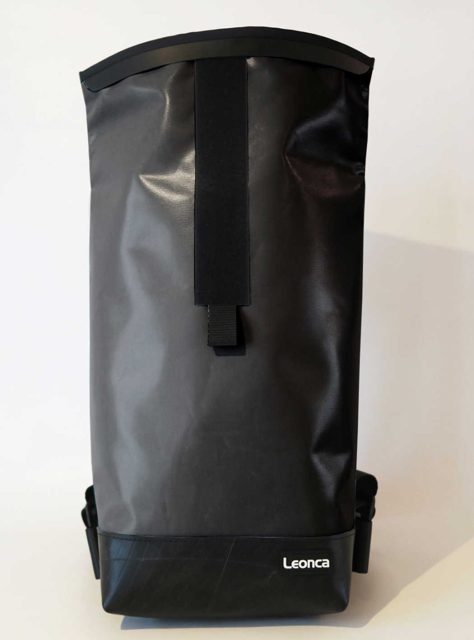LEONCA Handtaschen grau Rollrucksack LKW-Plane Anthrazit L