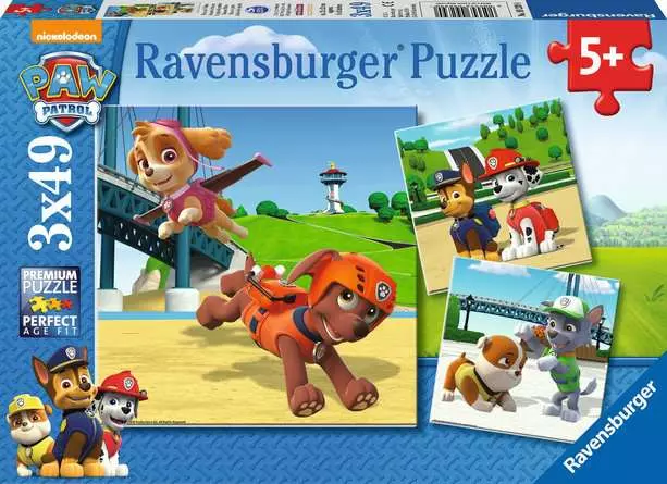Kinderpuzzle ab 5 Jahren - Team auf 4 Pfoten - 49 Teile