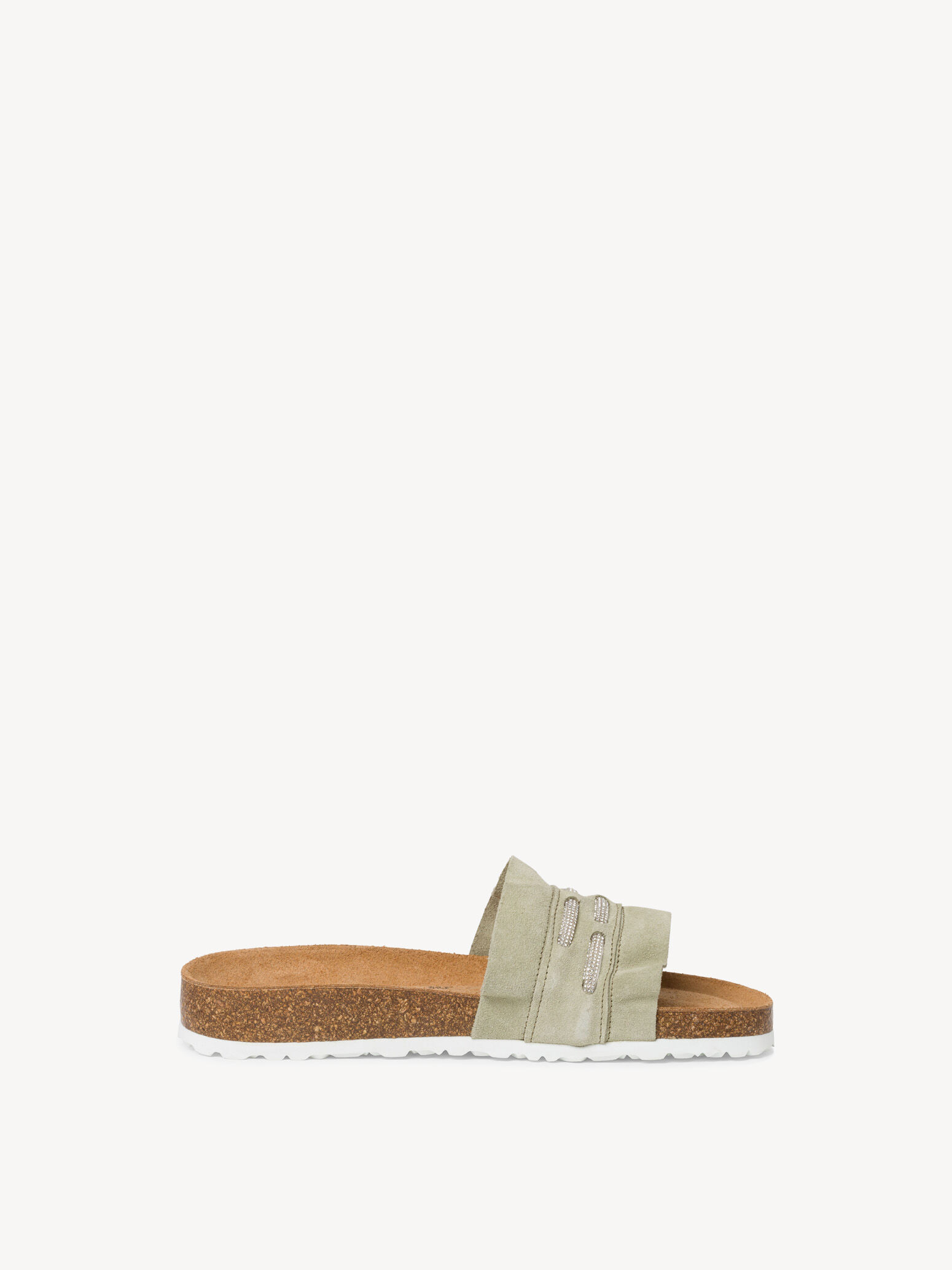 Mule en cuir - vert