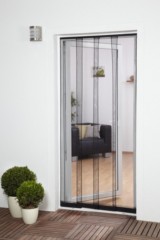 Powertec Insektenschutz- Lamellen Vorhang, FILATEC  ca. 100 x 220 cm - Anthrazit