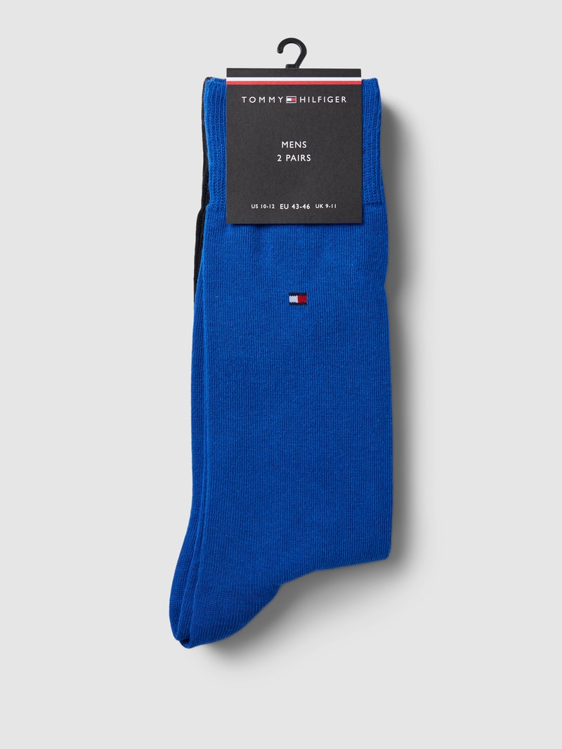 Socken mit Label-Details im 2er-Pack in royalblau