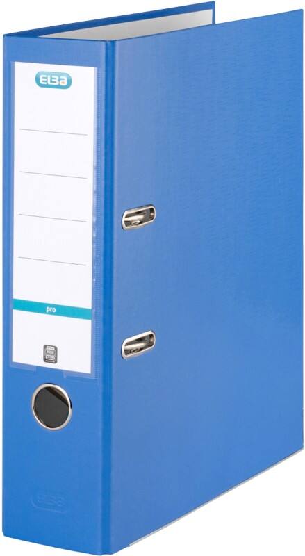 ELBA Smart Pro Ordner DIN A4 80 mm Blau 2 Ringe 100202148 Pappkarton, PP (Polypropylen)