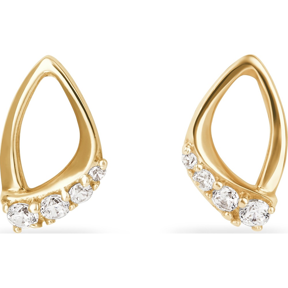 FAVS Boucles d'oreilles à fermoir à poussette 585 Or jaune Boucles d'oreilles