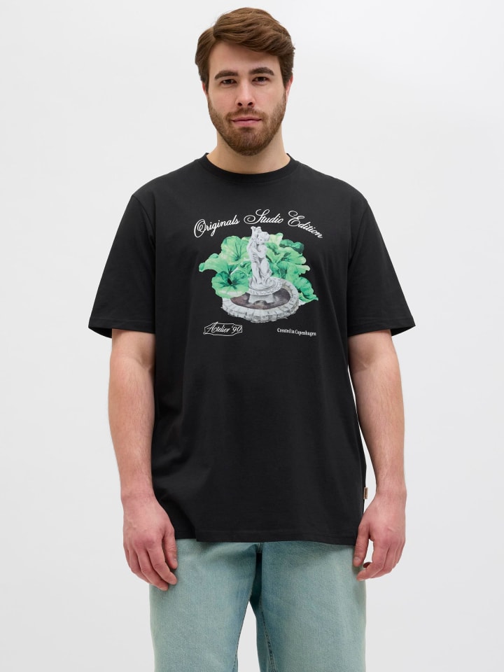 JACK & JONES PLUS T-shirt in Black günstig kaufen