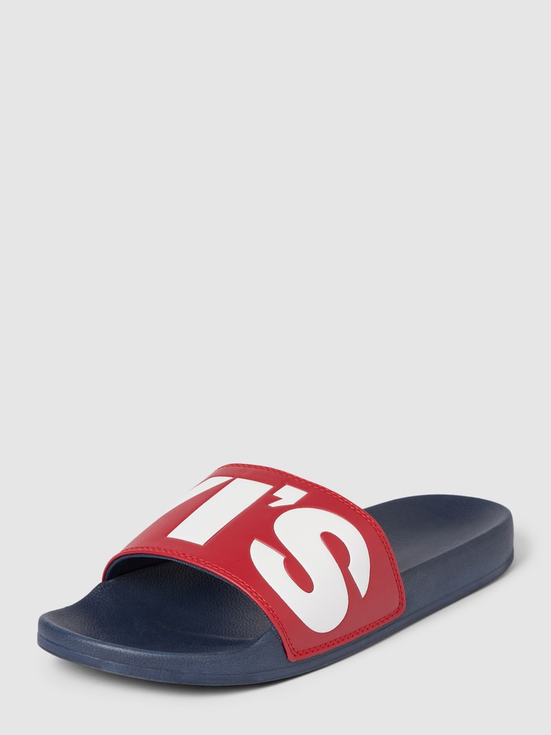 Slides mit Label-Print Modell 'JUNE' in rot