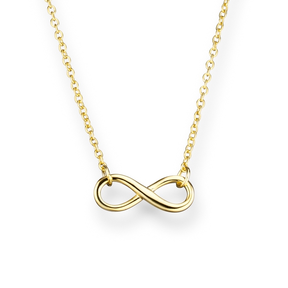 Glanzstücke München Collier en argent Infinity Argent sterling en Or jaune collier