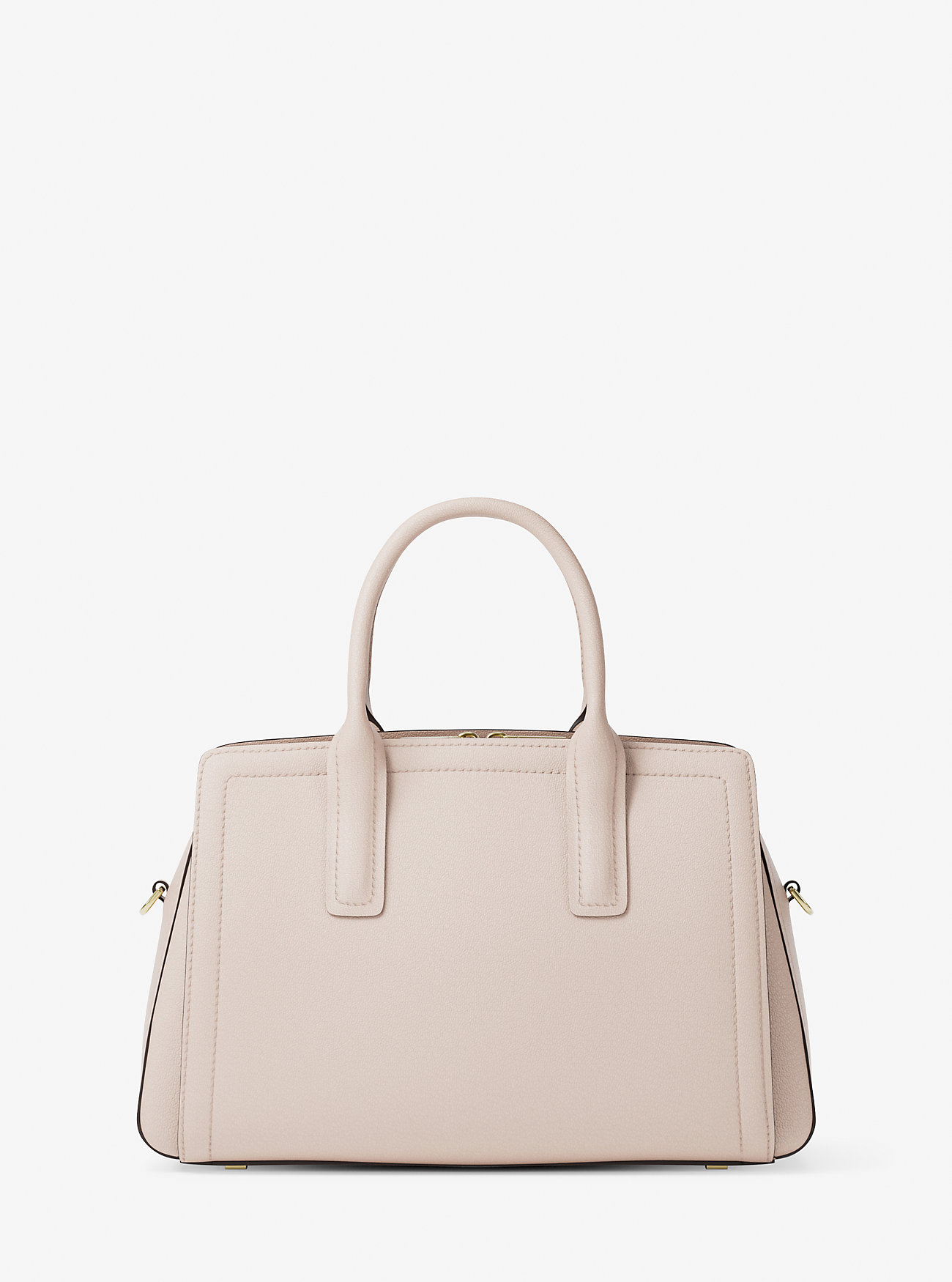Laila Medium Leather Satchel - SOFT PINK