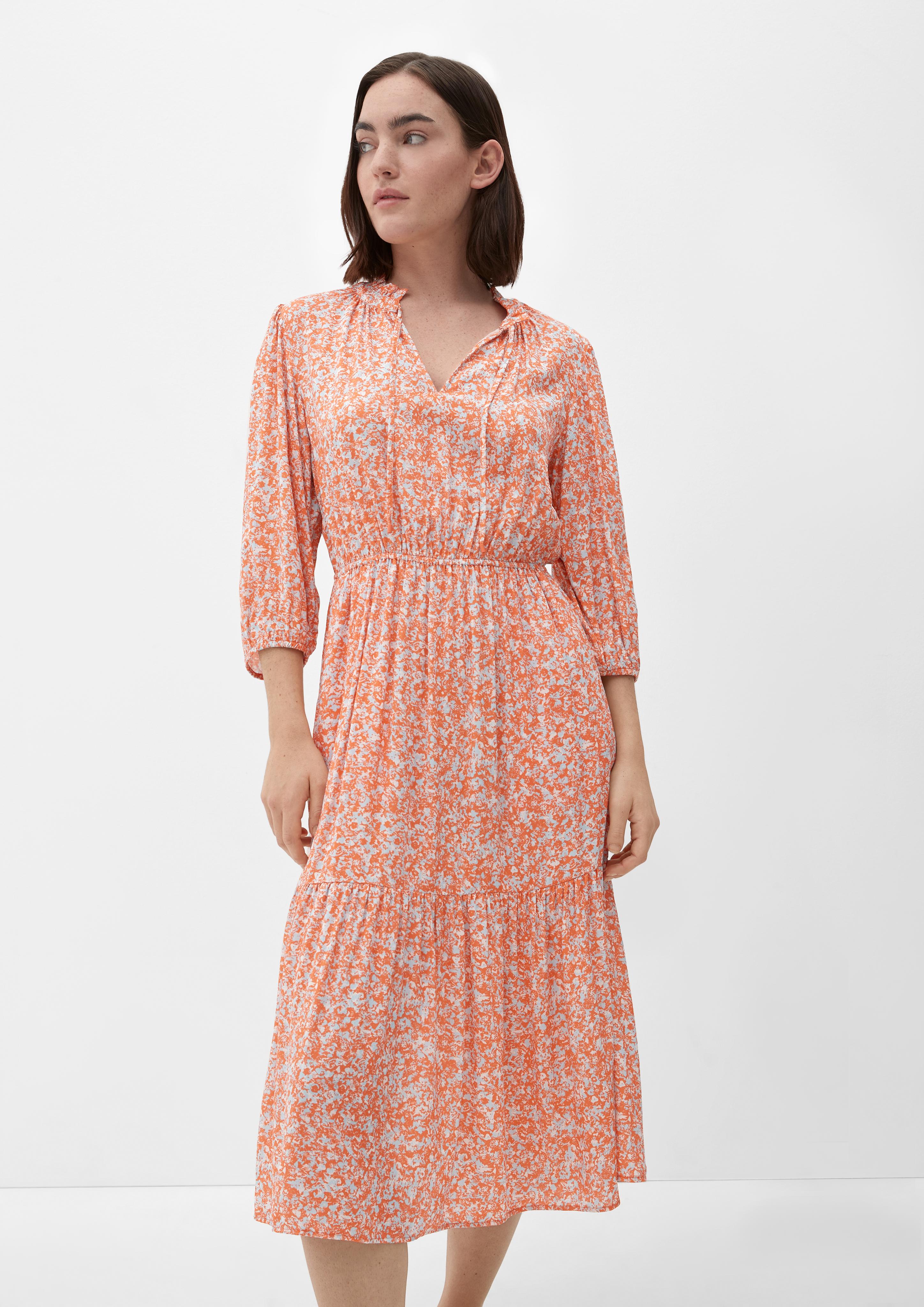 Stufenkleid mit Allover-Print  2132454-27A1