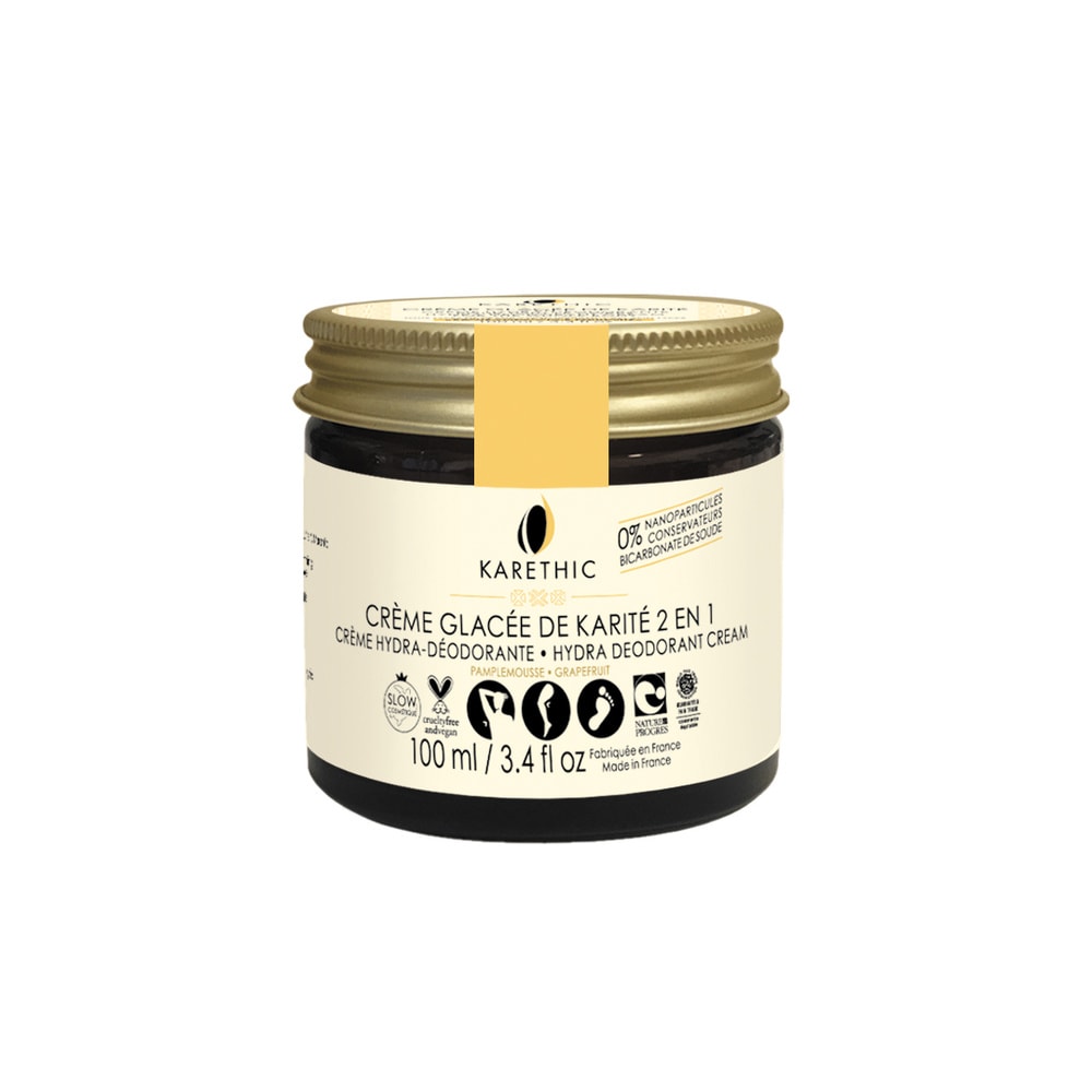 KARETHIC Crème glacée de Karité 2-en-1 Hydra Déodorante Crème hydratante déodorante