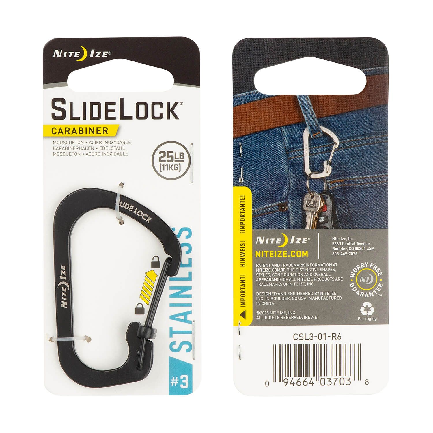 S-Biner Slide Lock Karabiner