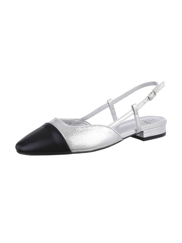 Ital-Design Pump in Silber und Schwarz günstig kaufen